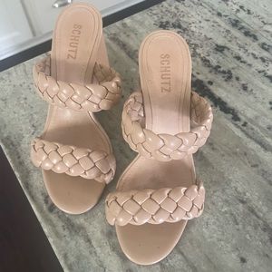 Worn once Schutz nude sandals